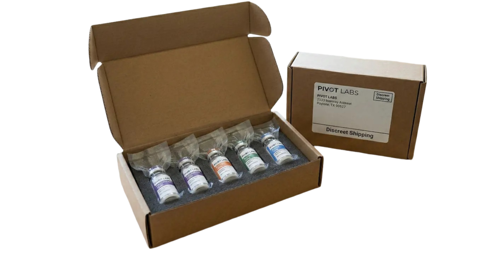 pivot labs peptide discreet shipping packaging photo